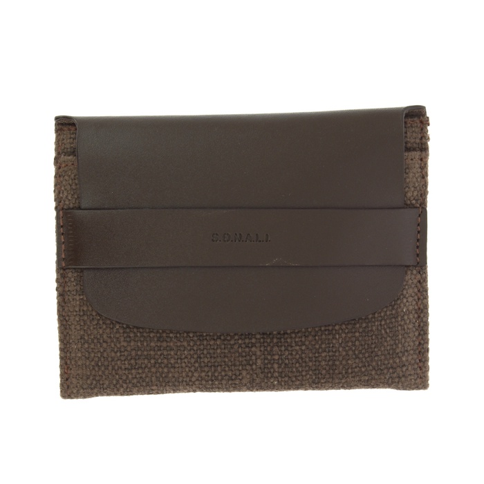 6lbs/2ply Jute Fabric & Leather Wallets