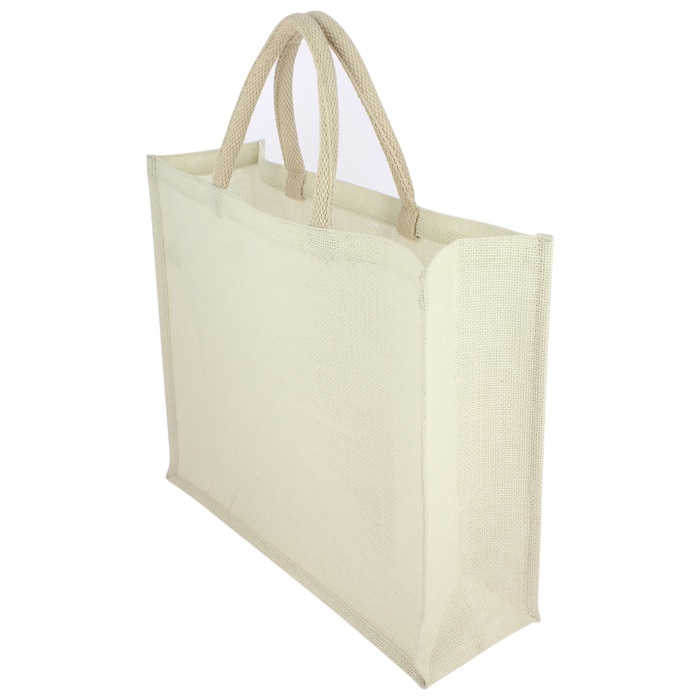 Bleached Jute Shopping Bag