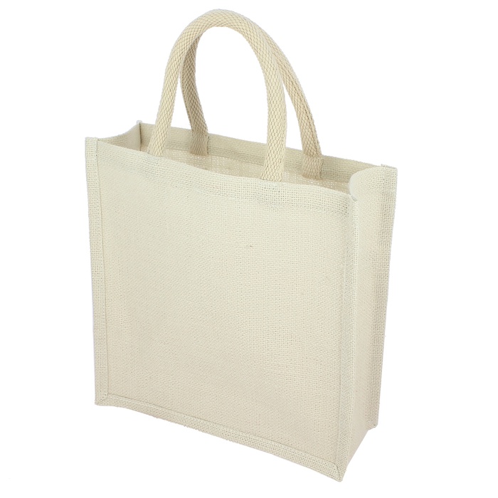 Bleached Jute Shopping Bag