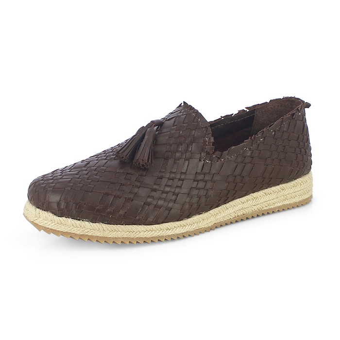Weaving Leather ESPADRILLES FOR MEN