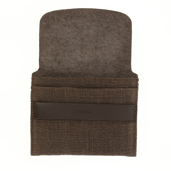 6lbs/2ply Jute Fabric & Leather Wallets