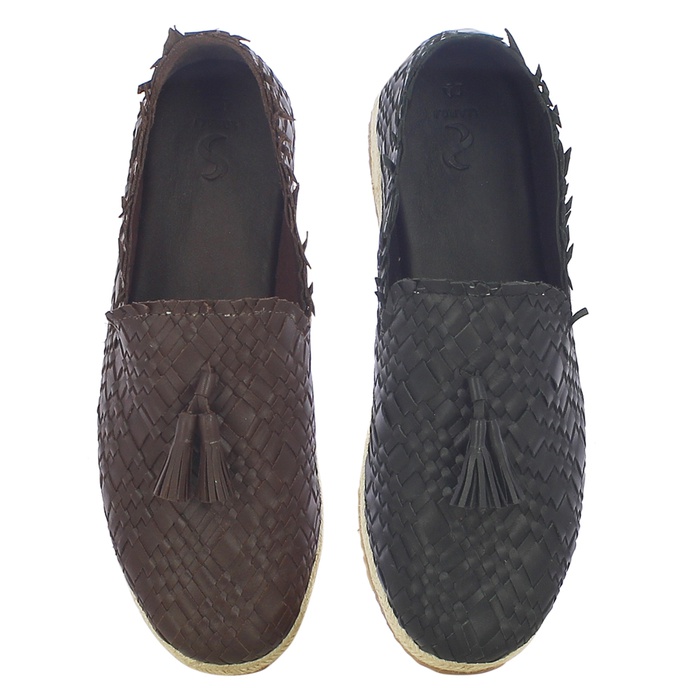 Weaving Leather ESPADRILLES FOR MEN