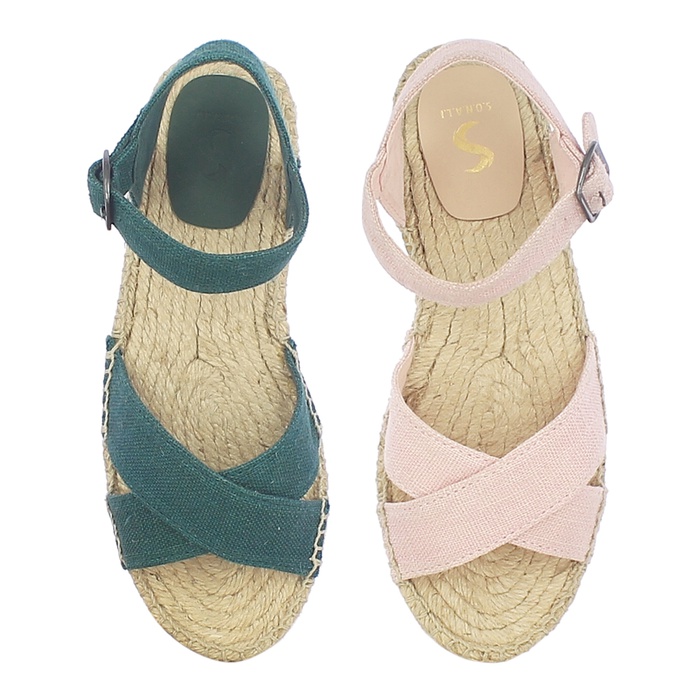 OPEN BOTH ESPADRILLES