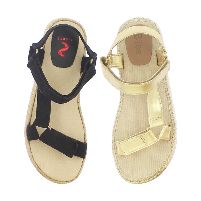 Open Flat Mid Sole Espadrilles