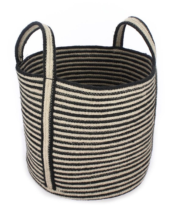 Stripe Jute yarn Basket