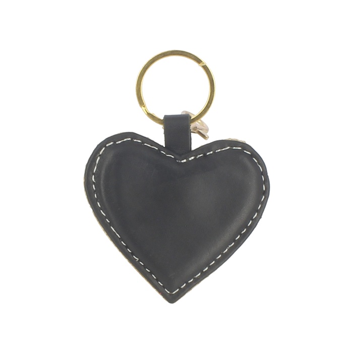 Jute & Leather Key Ring