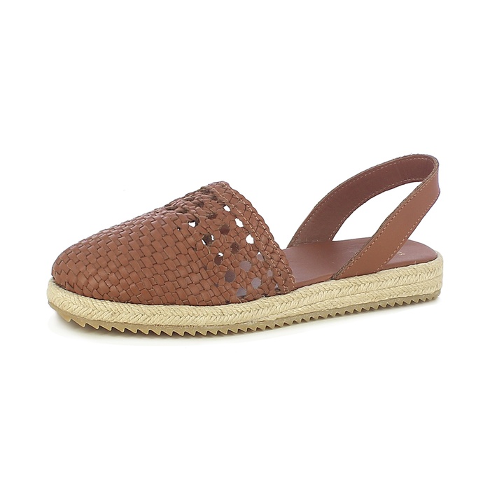 Open Mid Leather Sandal
