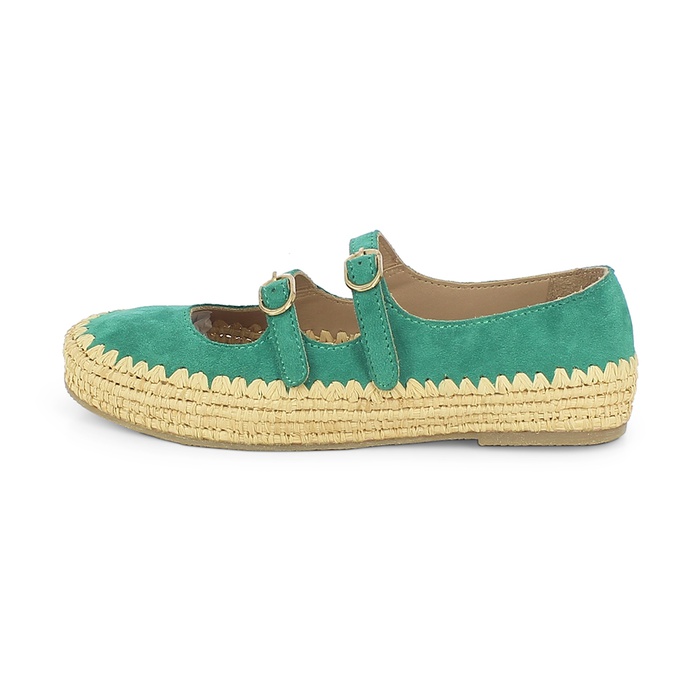 Raffia & Leather With Crape Rubber