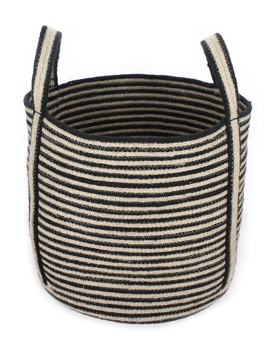 Stripe Jute yarn Basket